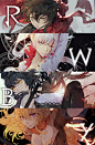 红白黑黄 同人图 插画 壁纸 | RWBY | 半次元-第一中文COS绘画小说社区