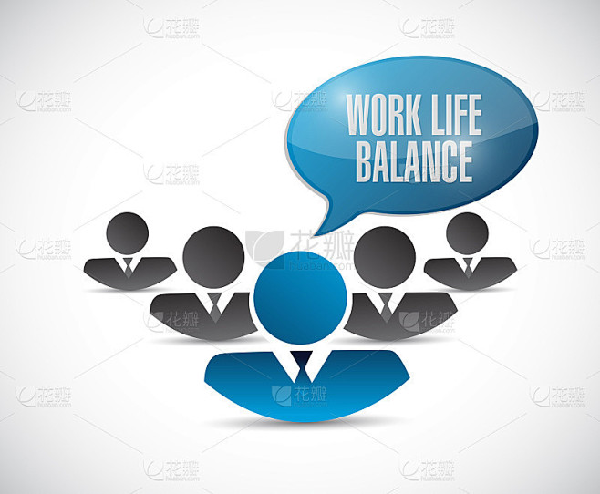Work life balance team work sign
