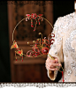 梦瑶新娘中式复古团扇古典仕女红色蝴蝶扇在古装秀禾婚礼写真配件-淘宝网