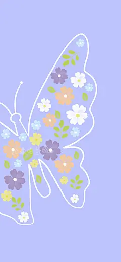 卡通花卉图案