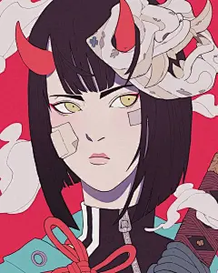 壁纸｜来自西班牙的Breri极度酷炫的和风漫画_腾讯新闻