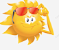 太阳带着的眼睛高清素材 png 页面网页 平面电商 创意素材 png素材