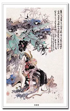 意象雅秀--中国画家郑家声古典仕女画作品赏析_手机搜狐网