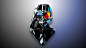 General 2560x1440 abstract Justin Maller Darth Vader crossover low poly Halo science fiction video games artwork movies Master Chief (Halo) Star Wars