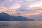 日内瓦湖,天空,美,水平画幅,山,无人,蒙特尔,户外,日内瓦,湖