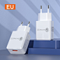 单USB QC3.0手机快速充电器 5V9V3.5A 壁式充 APD适配器欧美标准