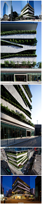 东汇18是位于香港九龙湾宏照道的28层综合大楼，由英国(Aedas)凯达建筑事务所设计。大楼包含办公楼、商场及停车场，其低层的停车场楼层外立面设置了大量螺旋上升的绿化，为用户及街上行人带来了清新绿意和生活雅趣。（GN分享）