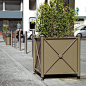 Metal planter / square / traditional / for public spaces TOULOUSE AREA