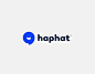 Haphat Branding : Haphat is a chatting app purely focused on user experience. 