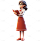 3D教师人物动作静态贴纸