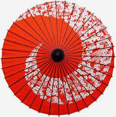 红色雨伞中国风-觅元素51yuansu....