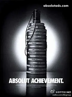 #创意分享# 绝对伏特加（Absolut Vodka）~~海报设计 ​​​​