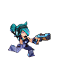 Character 2D animation : run and gun