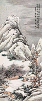 金城（1877－1926）雪后山居