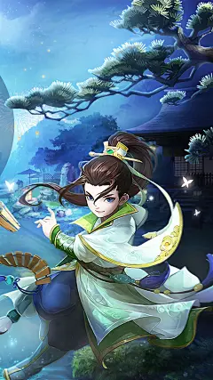 神域仙缘/视觉图专题图苹果安卓仙侠飞仙御剑Q宠物游戏APP截图页主视觉仙侠经典冒险IP大作