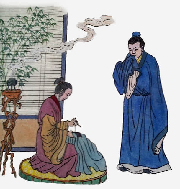 中国风游子吟孟郊插画高清素材 中国风 孟郊 寸草心 感恩 插画 母亲节 游子吟 免抠png 设计图片 免费下载