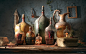 Bottles of Life, Farid Ghanbari : Hi Guys,
After spending several months on Substance Painter with powerful abilities to make detailed textures, besides my enthusiasm for Digital lighting, I decided to create an artwork with a combination of these two imp