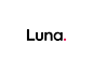 Luna Logo - 2D Animation typography gif animations collaboration motion design motion logo color experiment app icon animation ux ui minimal identity design clean branding brand