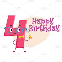 生日,贺卡,可爱的,白色,图像,模板,设计,问候,收集,教育