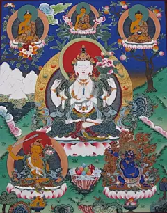 藏族唐卡的神秘手绘