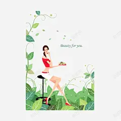 手绘图案时尚女性 美丽 美女 轻松愉快 都市女郎 长腿美女 青春 靓丽 元素 免抠png 设计图片 免费下载 页面网页 平面电商 创意素材