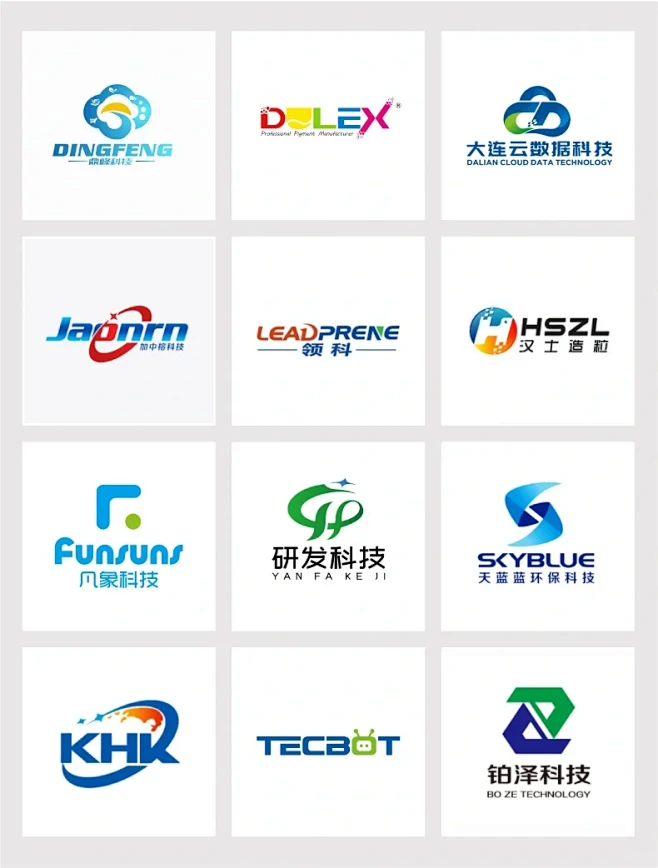 科技公司logo设计 科技感满满的标志 - 小红书