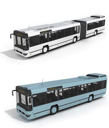 公交车模型3D素材-三维场景-视觉中国下...