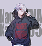 Anime 1830x2000 Neon Genesis Evangelion anime boys short hair 2D grey hair Nagisa Kaworu red eyes fan art anime