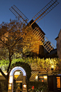 Moulin de la Galette, a windmill situated near the top of the district of Montmartre in Paris
