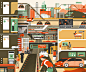 Smart city illustration city illustration Future city illustration Future car illustrations Character illustrations vehicle illustrations Editorial Illustration Wired magazine illustration Spread Illustration Magazine illustration Vector Illustration Illu