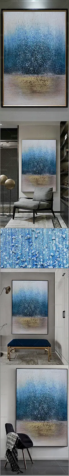 高清立体抽象油画艺术玄关（一千四百五十七）