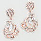 Elizabeth Earrings in Rose Gold