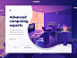 Telecomputer Services ( Illustration ) vector clean gradient ui design minimal illustration
