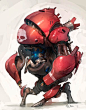 A Red One Mecha by Mr Jack