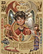 a day magazine issue 239 "Harry Potter 20th Anniversary Thai Edition ", ARCH APOLAR : I'm so honored to illustrate this cover art for a day magazine issue 239 "Harry Potter 20th Anniversary Thai Edition " 