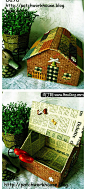  原创家居 收纳 DIY 手工 DIY纸盒制作小房子收纳盒。过程太长 地址…