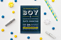 Baby Shower Invitations : I was approached by a friend to create a baby shower invite for her due to the lack of fun, modern options currently available. Upon completion, she recommended that I sell it on Etsy to provide a great option for people looking