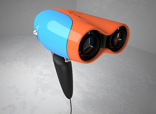 吹风机工业设计细节外观造型创意灵感配色折叠