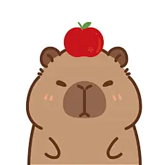 原创|卡皮巴拉水豚鼠IP卡通形象插画表情包
