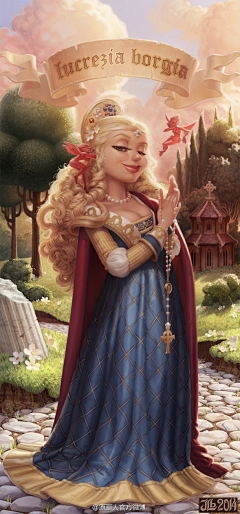 Eunice一J采集到欧洲风插画