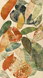 Autumn leaf I by Mariann Johansen Ellis, via Flickr  a monoprint/monotype printed with natural leaves, inked up in etching inks, added gold and metallic inks.