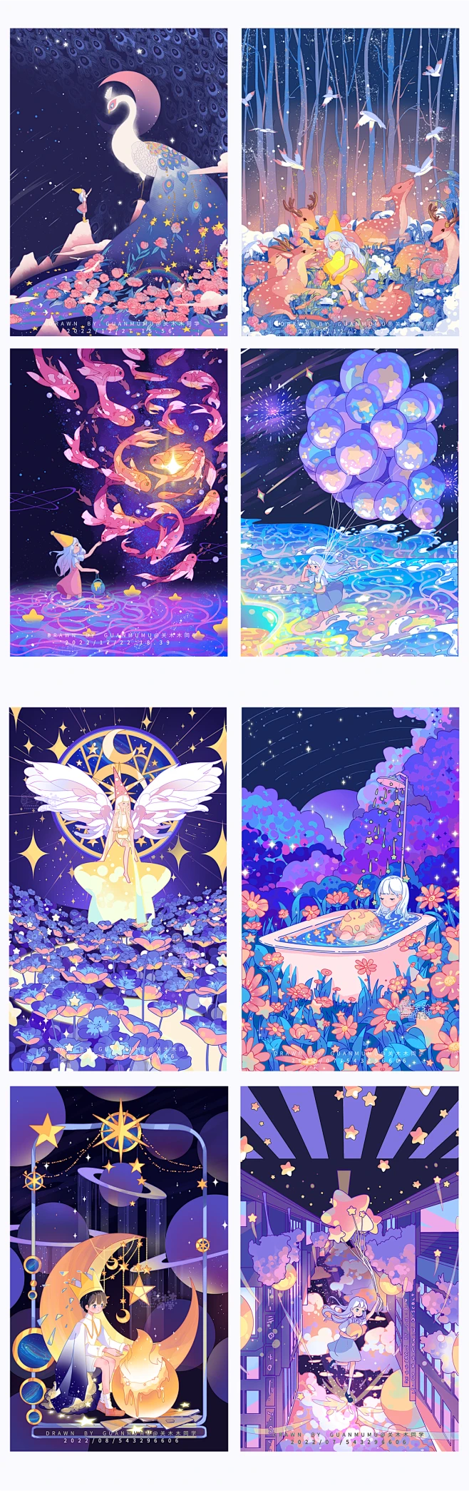2022插画总结_关木木同学__插画师作品_涂鸦王国gracg.com-花瓣网