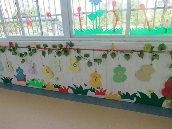 幼儿园走廊环境装饰布置图片