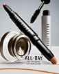 Photo by Bobbi Brown Cosmetics on August 09, 2023. May be an image of one or more people, eyeliner, lipstick, makeup, cosmetics, brush and text that says 'T 1 BROWN BOBBI ALL-DAY DAY non-smudging, non-fading wear'.
