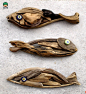 个性创意的还木头手工DIY栩栩如生的动物小装饰图集