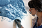 用粉笔雕琢出的冰山海洋 Pastel Icebergs by Zaria Forman | 灵感日报