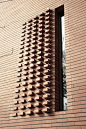 tabique de barro extruído.: 