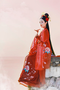时扉゛采集到汉服樱花