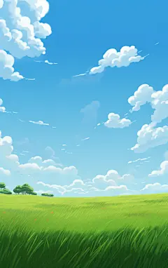 数字艺术图AI图壁纸背景蓝天白云背景