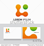 organic icon vector design elements with business card template editable 正版图片在线交易平台 - 海洛创意（HelloRF） - 站酷旗下品牌 - Shutterstock中国独家合作伙伴